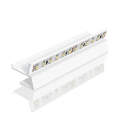 EVN APTBU alu-profil, vægrettet, 100 cm, hvid