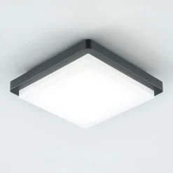LED udendørs loftlampe Tectum, 23x23 cm, antracit, 150°^EVN Outlet