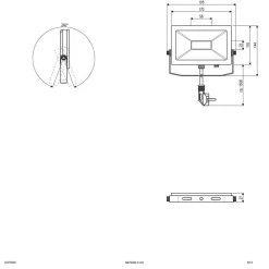 EVN Udendørs Spot>LFA udendørs spotlampe sølvstik 3.000K 15W