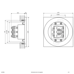 EVN LQ230 LED-vægindbygningslampe direkte antracit
