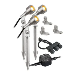 EVN Udendørs Spot>P68123502-3 LED-udendørsspot, sæt/3, 3.000 K