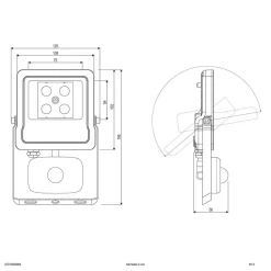 EVN Væglampe Med Sensor|Udendørs Spot><noscript><img width=