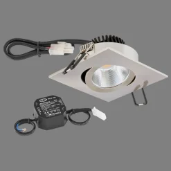 PC20 Indbygget kantet fasedimmer 3000K stål^EVN Hot