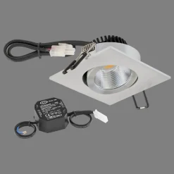 PC20 indbygning, fasedæmper 3.000 K aluminium^EVN Best