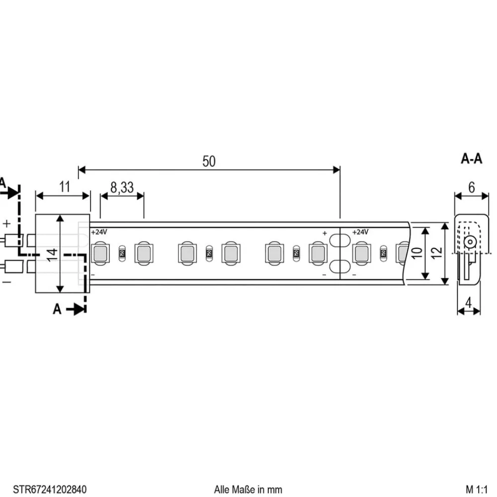 EVN STR6724 LED-strip IP67 5m 72W 4,000K
