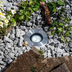 EVN Talpa nedgravningslampe GU10 stål rund