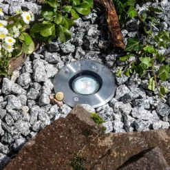 EVN Talpa nedgravningslampe GU10 stål rund