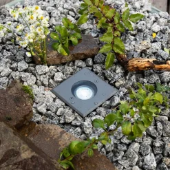 EVN Talpa Nedgravningslampe GU10 stål kantet