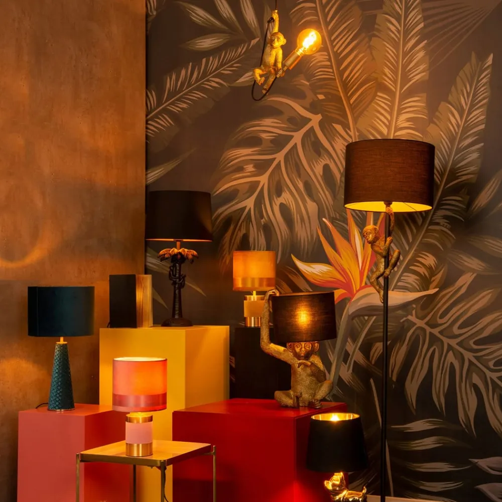 Lucide Extravaganza Chimp pendel, guld mat/sort