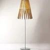 Fabbian Gulvlamper>Stick gulvlampe i træ, kegleformet