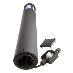 Facado II vejlampe, højde 65 cm, rund, mørkegrå/opal^Deko-Light New