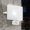 EGLO Faedo 3 udendørs LED-spot med sensor, hvid, 30 W