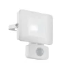 EGLO Væglampe Med Sensor|Udendørs Spot>Faedo 3 udendørs LED-spot med sensor, hvid, 10 W