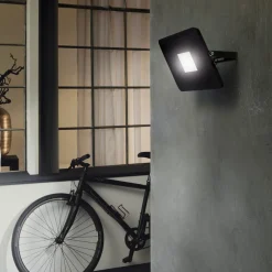 Faedo 3 udendørs LED-spot, sort, 50 W^EGLO Sale