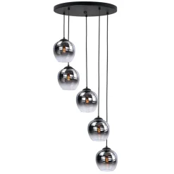 HighLight Lampeskærme>Fantasy Apple lampeskærm, røgfarvet grå, Ø 22 cm, glas