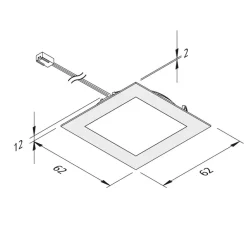 Hera FAQ 58 integreret LED-møbellys 3 stk, 3 W, 3.000 K