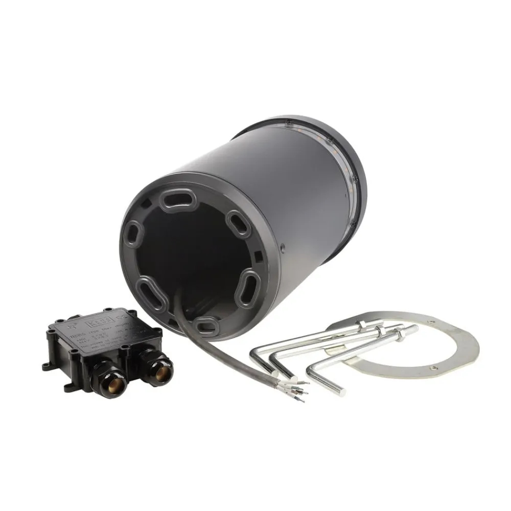 Deko-Light Sokkellamper>Faro LED-sokkellampe, højde 25 cm, mørkegrå, DALI, 3.000K