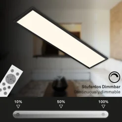 Farvet LED-panel, dæmpbart, RGB, CCT, 100x25cm^Briloner Discount