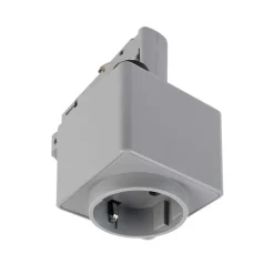 Deko-Light 3-fase skinne D Adapter til ledningsudtag, grå, 1380 W