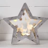 STAR TRADING Fauna LED-dekorationsstjerne af træ, højde 24 cm