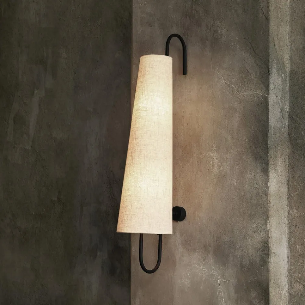 ferm LIVING Ancora væglampe, stik, tekstil, 98,5 cm