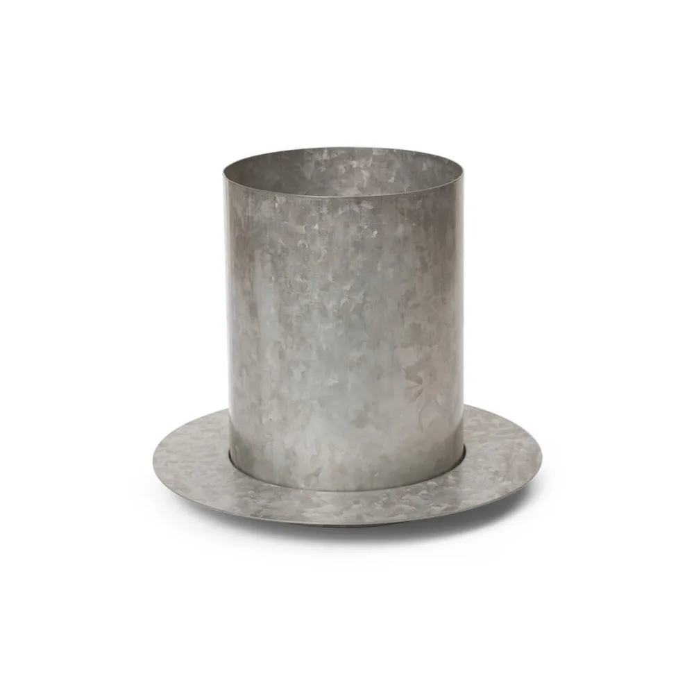 ferm LIVING Møbel Og Interiør>Auran urtepotte, grå, højde 21 cm, jern