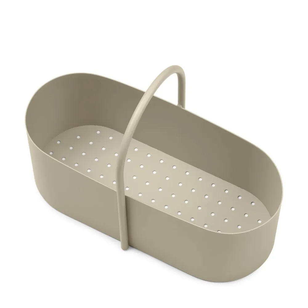 ferm LIVING Grib værktøjskasse, beige, 35 cm bred, jern
