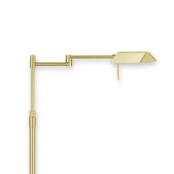 Knapstein FINN udsøgt LED-gulvlampe mat messing