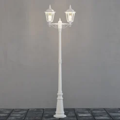 Firenze lygtepæl, 2 lyskilder, hvid^Konstsmide