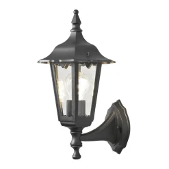 Konstsmide Væglamper>Firenze udendørs væglampe, sort, fatning øverst, 36 cm