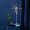 STAR TRADING Dekorationsbelysning>Firework 3D LED-dekolampe, sølvgrå, højde 50 cm