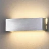 Lindby Firkantet aluminiums LED-væglampe Ranik