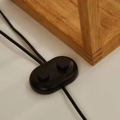 Searchlight Gulvlamper>Firkantet gulvlampe lavet af bambus