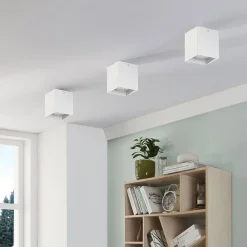 Firkantet påbygnings downlight Carson i hvid^Arcchio Outlet