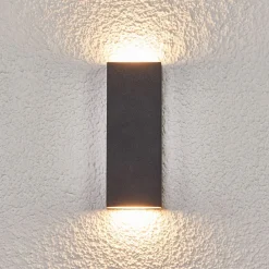 Flad LED-udendørsvæglampe Corda^Lucande Hot