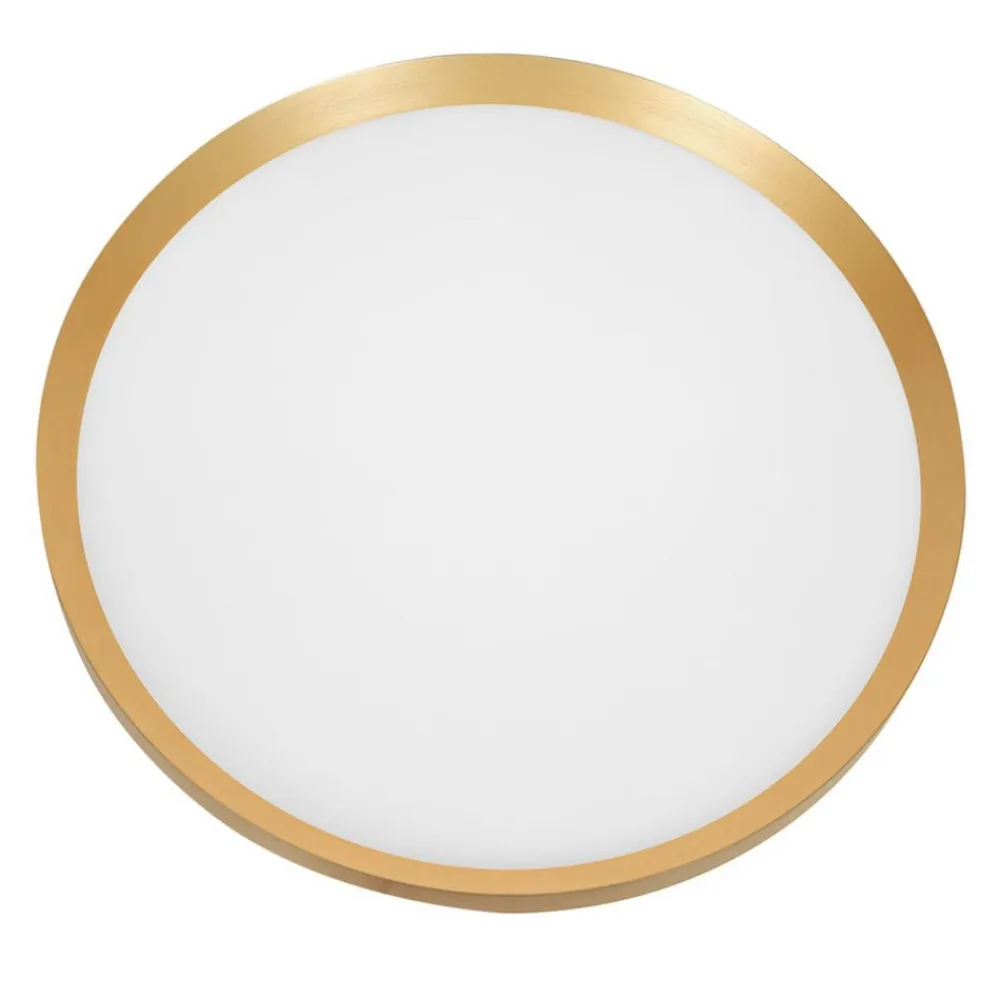 Steinhauer Loftlamper|Loftlamper>Flady loftlampe, guldfarvet, Ø 50 cm direkte/indirekte