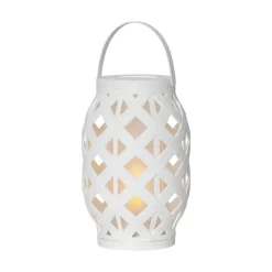 STAR TRADING Flame Lantern LED-lygte, hvid, højde 23 cm