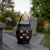 STAR TRADING Dekorationsbelysning|Terrassebelysning>Flame Lantern LED-lygte, sort, højde 16 cm