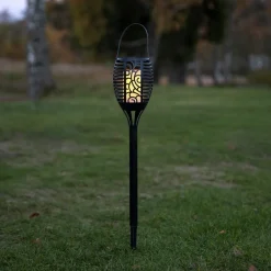 Flame LED-solcellelampe, tre anvendelsesmuligheder, 42 cm^STAR TRADING Hot