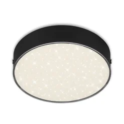 Flame Star LED-loftslampe, Ø 15,7 cm, sort^Briloner Sale