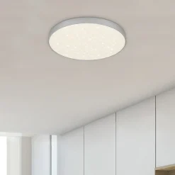 Børn Briloner Loftlamper>Flame Star LED-loftslampe, Ø 28,7 cm, sølv