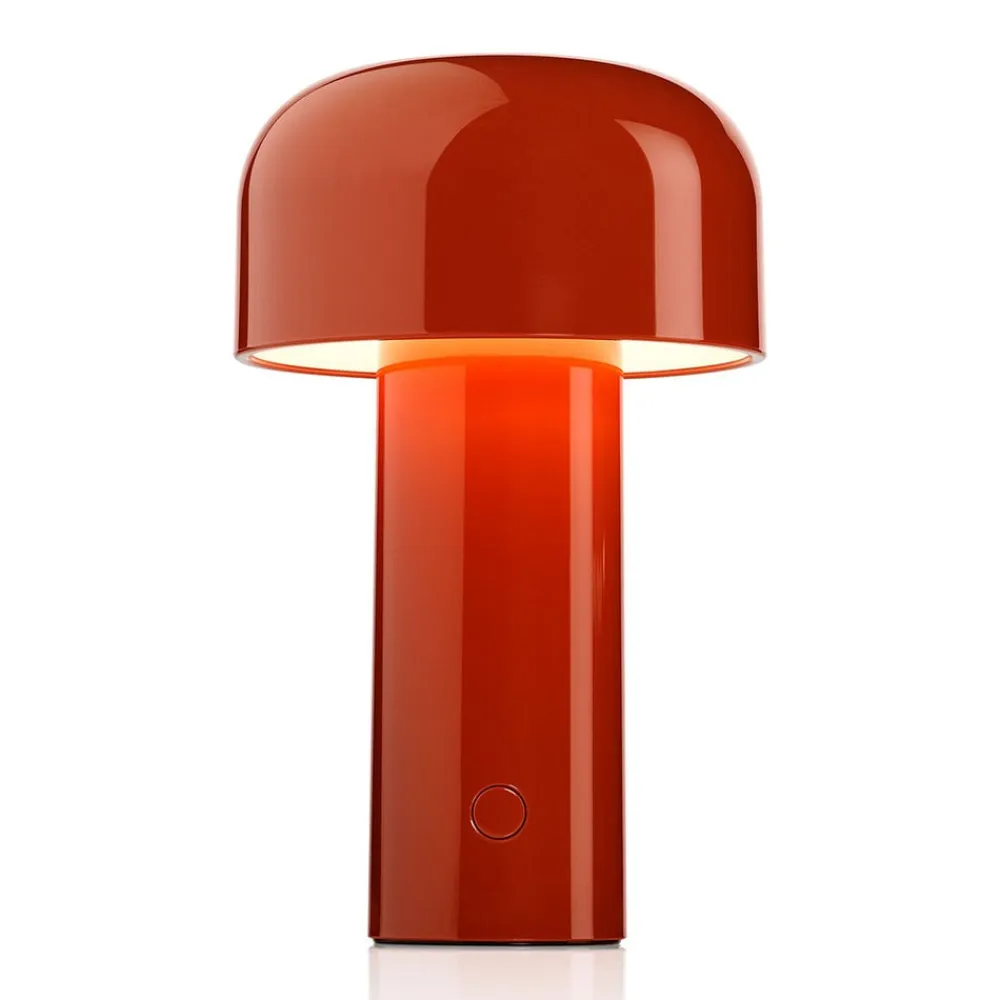 Bellhop genopladelig LED-bordlampe murstensrød^FLOS Sale