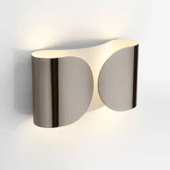 Foglio væglampe, sort-nikkel^FLOS New