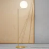 FLOS IC F2 gulvlampe børstet messing