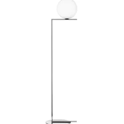 FLOS Gulvlamper>IC F2 gulvlampe krom Ø 30 cm