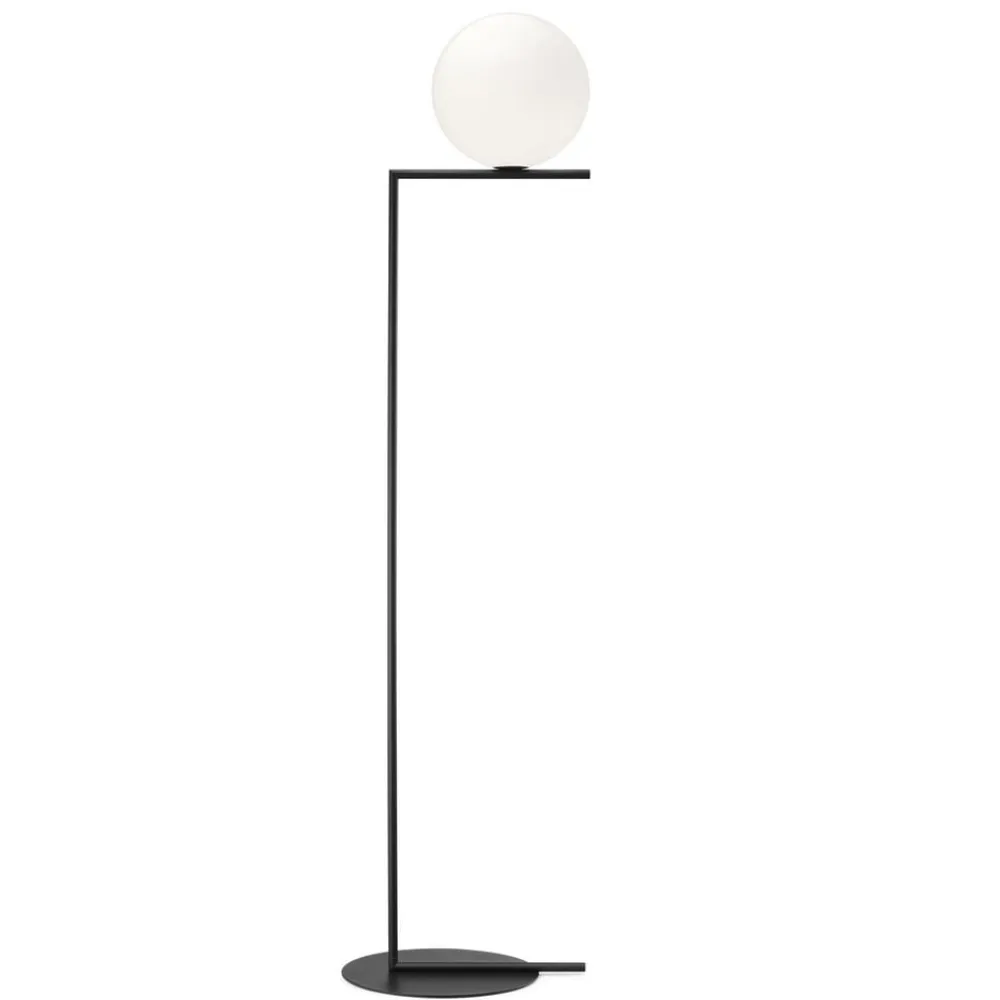 FLOS Gulvlamper|Gulvlamper>IC F2 gulvlampe sort Ø 30 cm