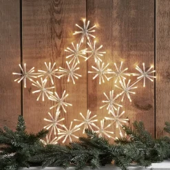 STAR TRADING Flower Star LED-dekorationslampe til udendørs brug