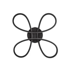 Fly LED-loftslampe, mat sort, 3.000 K, 40 cm x 40 cm^Trio Lighting Online