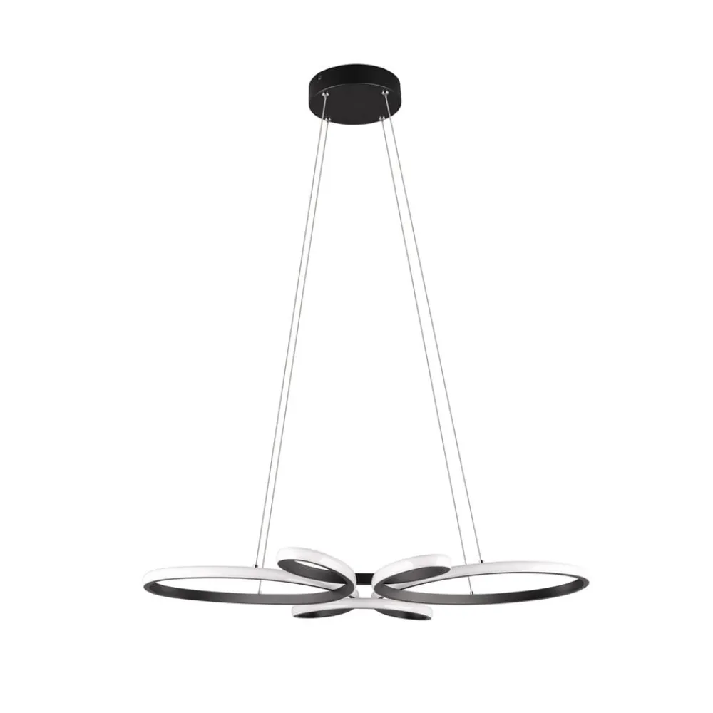 Fly LED-pendel, mat sort, 3.000 K, 83 cm x 45 cm^Trio Lighting Clearance