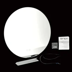Focus LED-spejl, Ø 45 cm, CCT, antidug, berøringsdæmper^ORION Sale